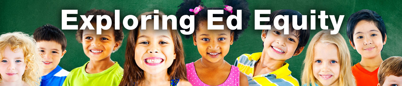 Smiling Children with Exploring Ed Equity