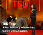 Ted Talk: Sheryl Sandberg: Why we ha ve too few women leaders screenshot