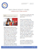 Cover of the EEI Equitable Access to College publication