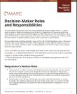 MAEC Decision-maker roles and responsibilities title page