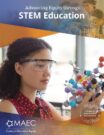 image of girl with goggles doing science experiment